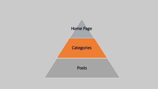 The structure or layout of a website